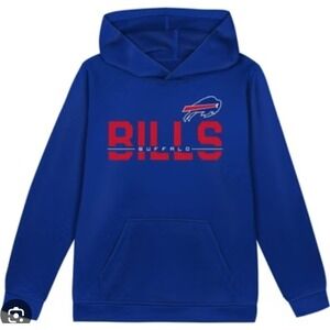 NFL Buffalo Bills Hoodie Pullover Youth Team Apparel Polyester‎ L-G 12/14 NWT